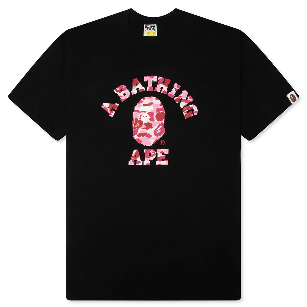 ABC Camo College Tee Black Pink