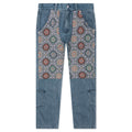 Floral Ultra Double Knee Indigo