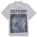 A Lot on My Mind Oversized Workshirt Grey Stripes