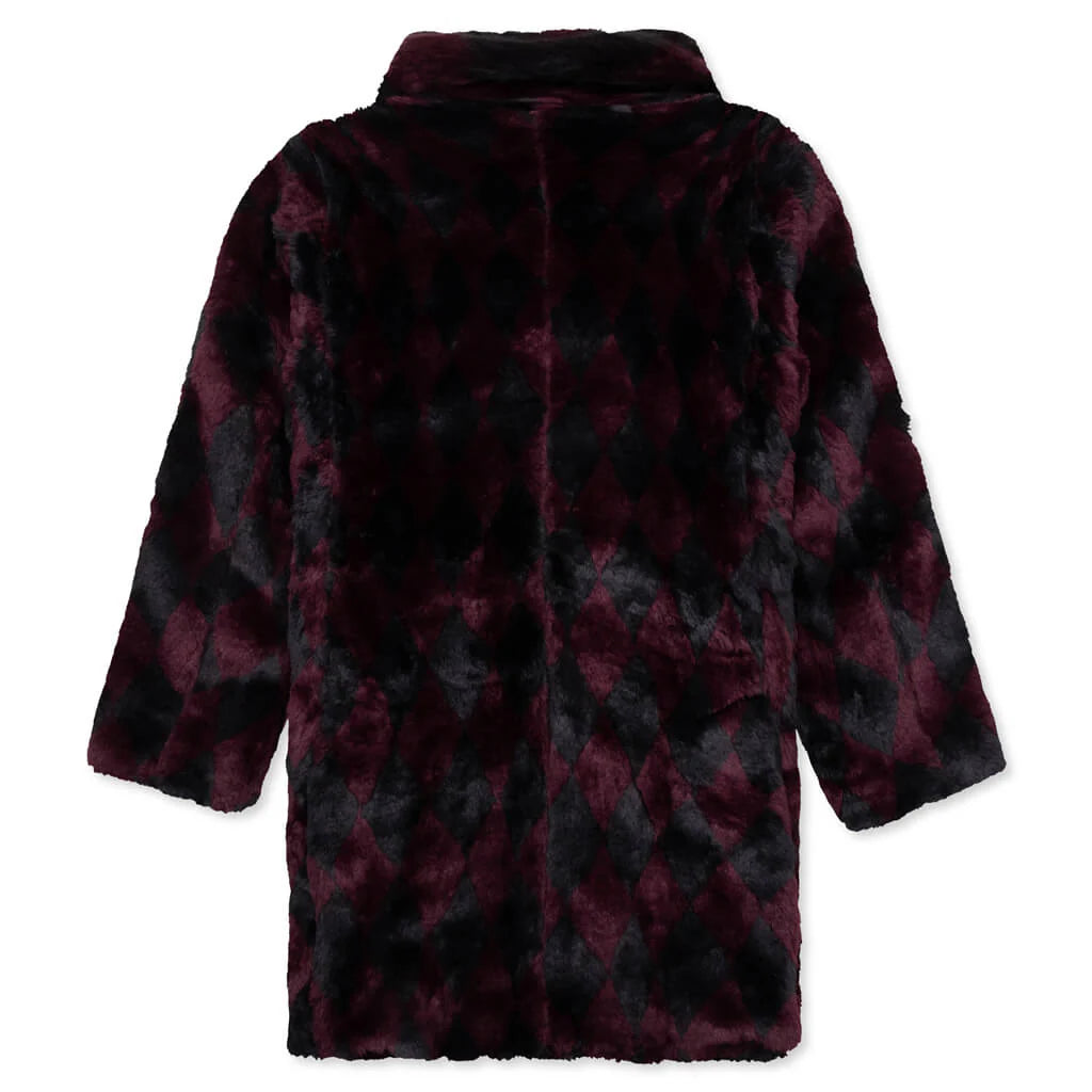 Pea Coat Navy Bordeaux