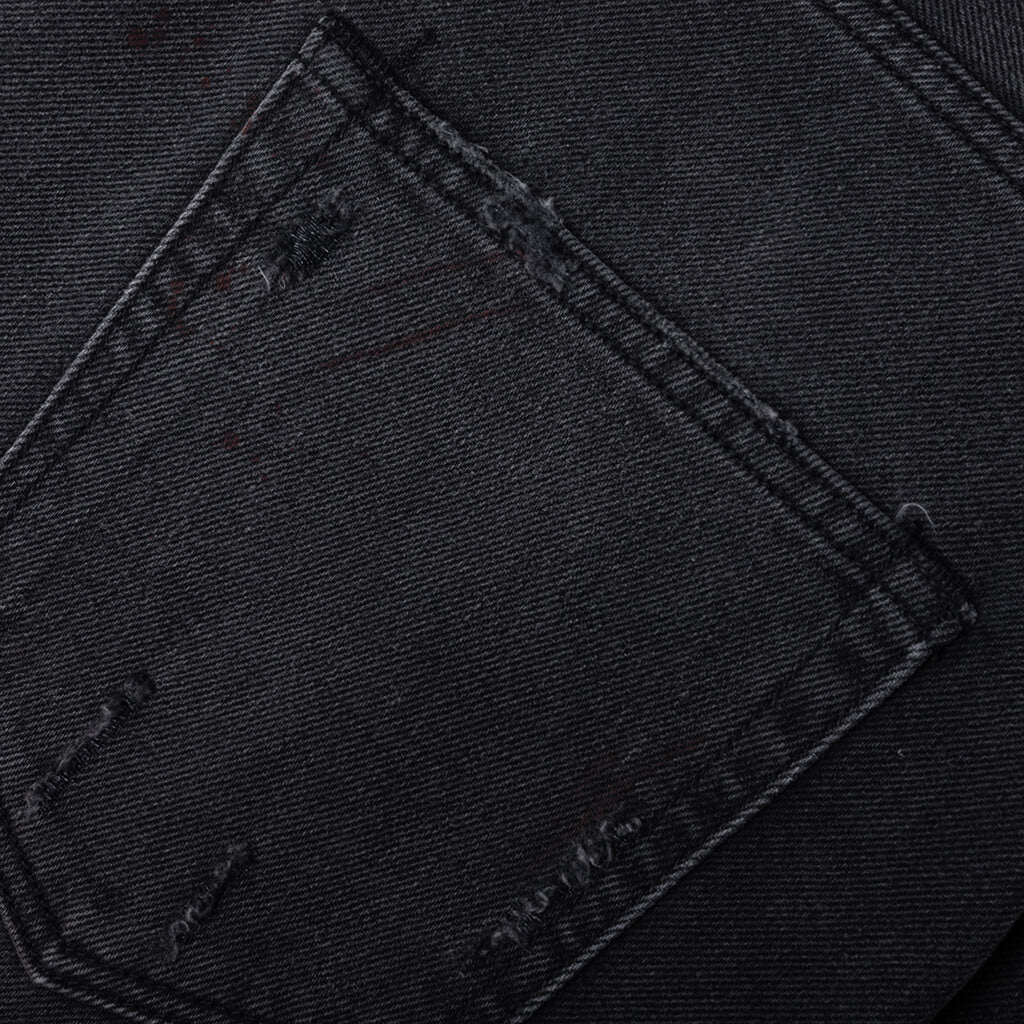 Baggy Moto Pant Washed Black