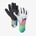 PUMA Future Z Grip 1 NC Goalkeeper Gloves White Spring Break Deep Orchid
