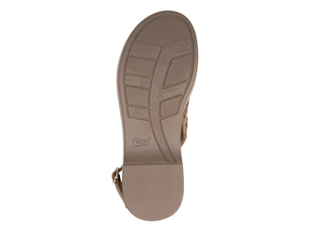Sandalias Flexi de Plataforma Color Tan para Mujer