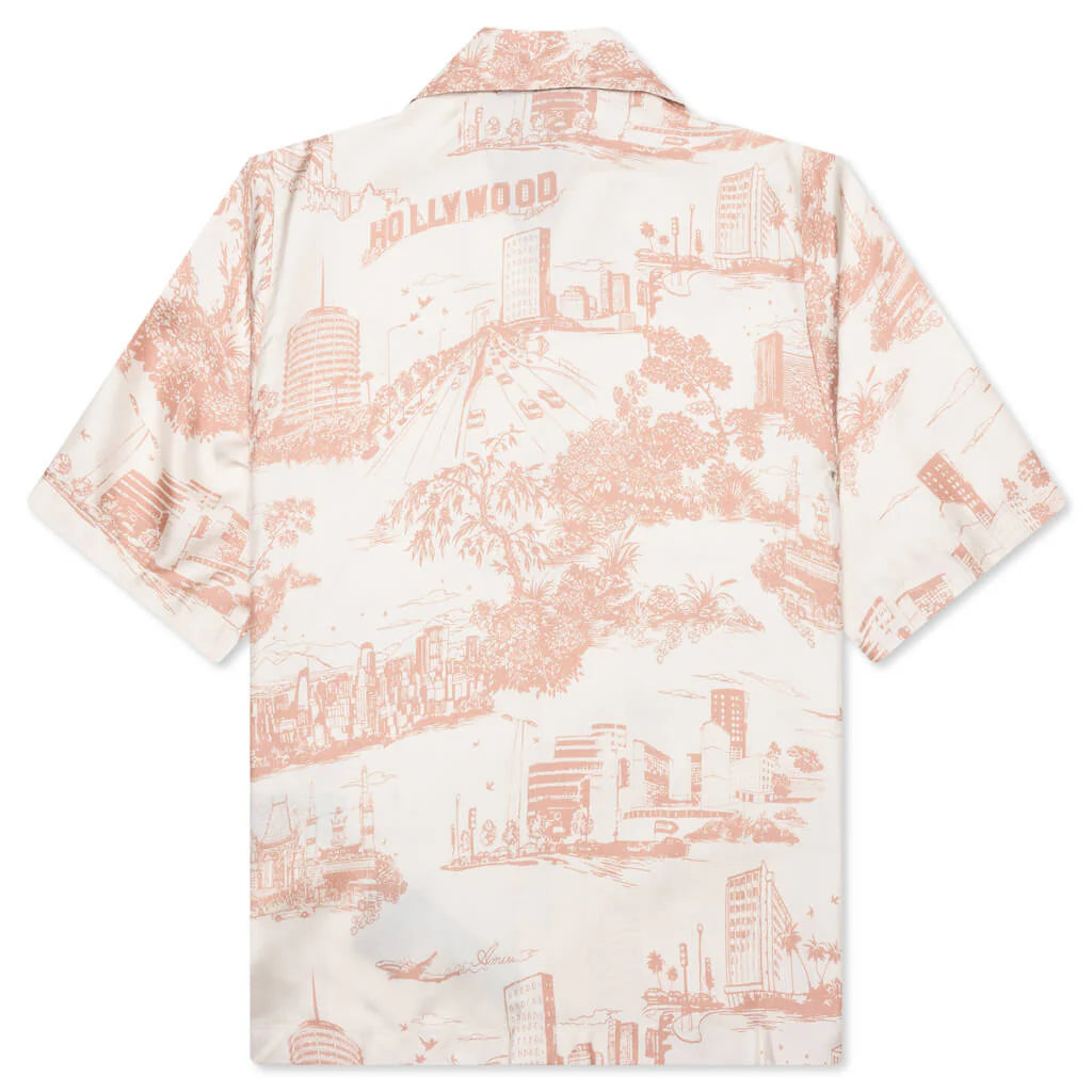 LA Landmark Bowling Shirt Alabaster
