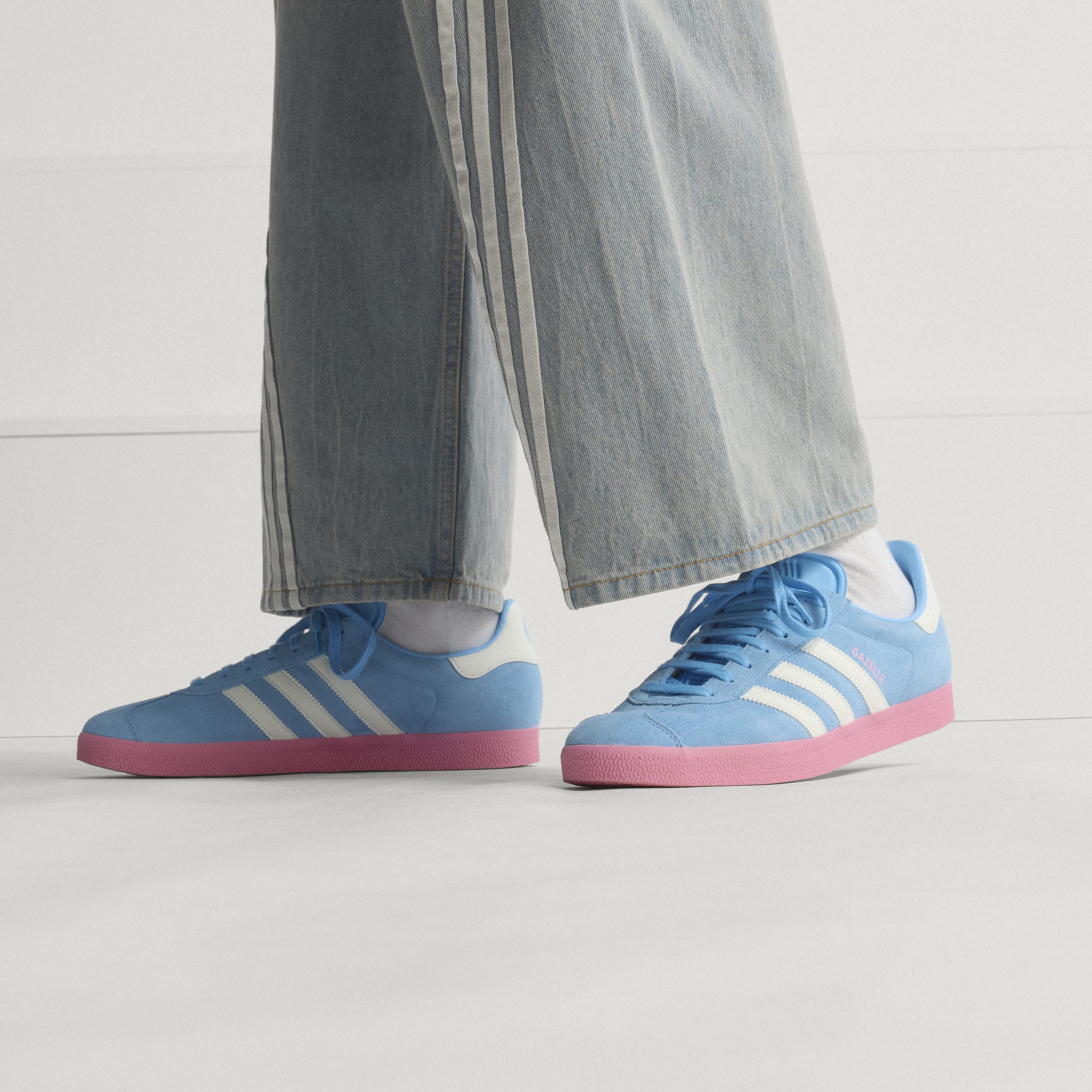 adidas Gazelle Inter Miami CF Shoes Light Blue White