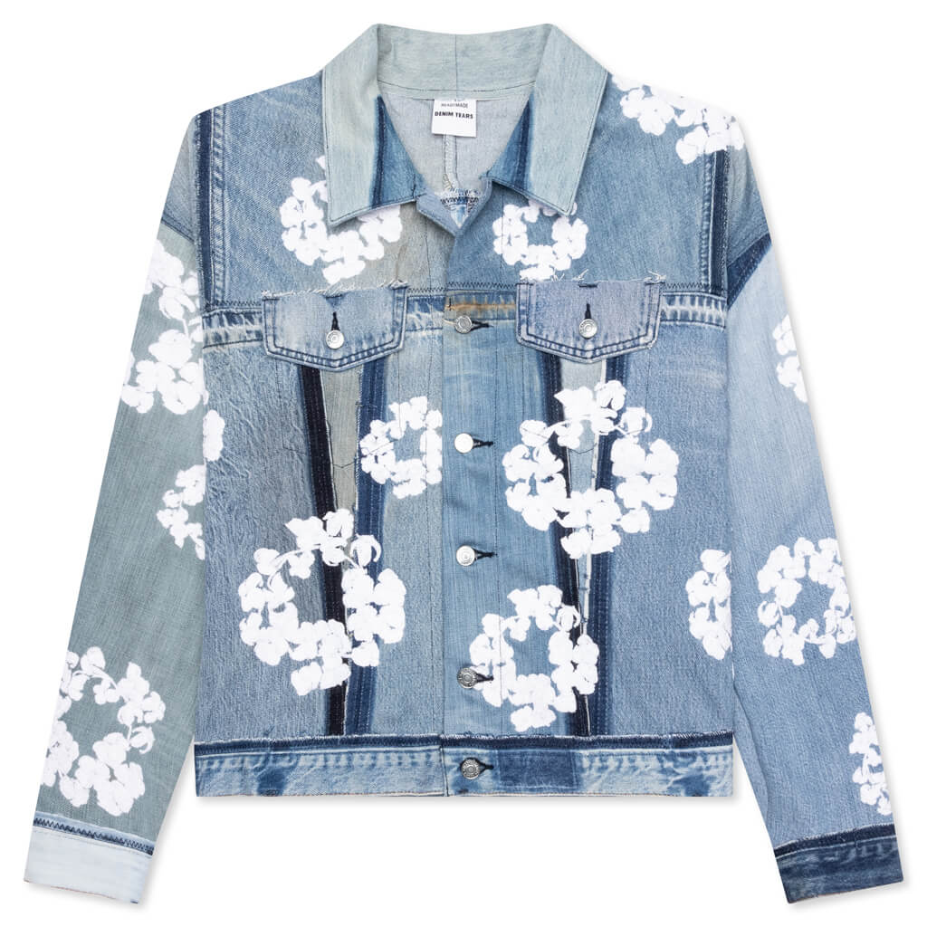 Readymade x Denim Tears CTN Wreath Track Jacket Blue
