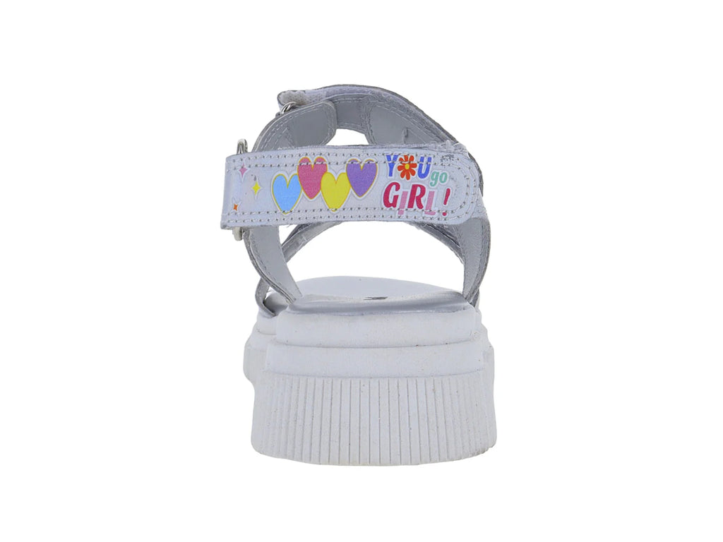 Sandalias Teen Bambino Plata para Niña