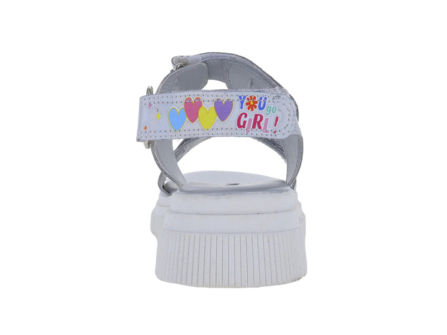 Sandalias Teen Bambino Plata para Niña