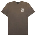 Crest T Shirt Dark Taupe