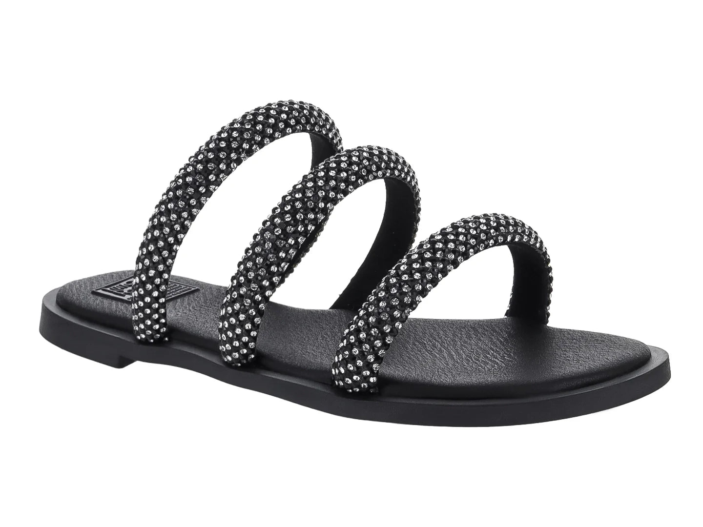 Sandalias Luna Rosa Negro Plata para Mujer