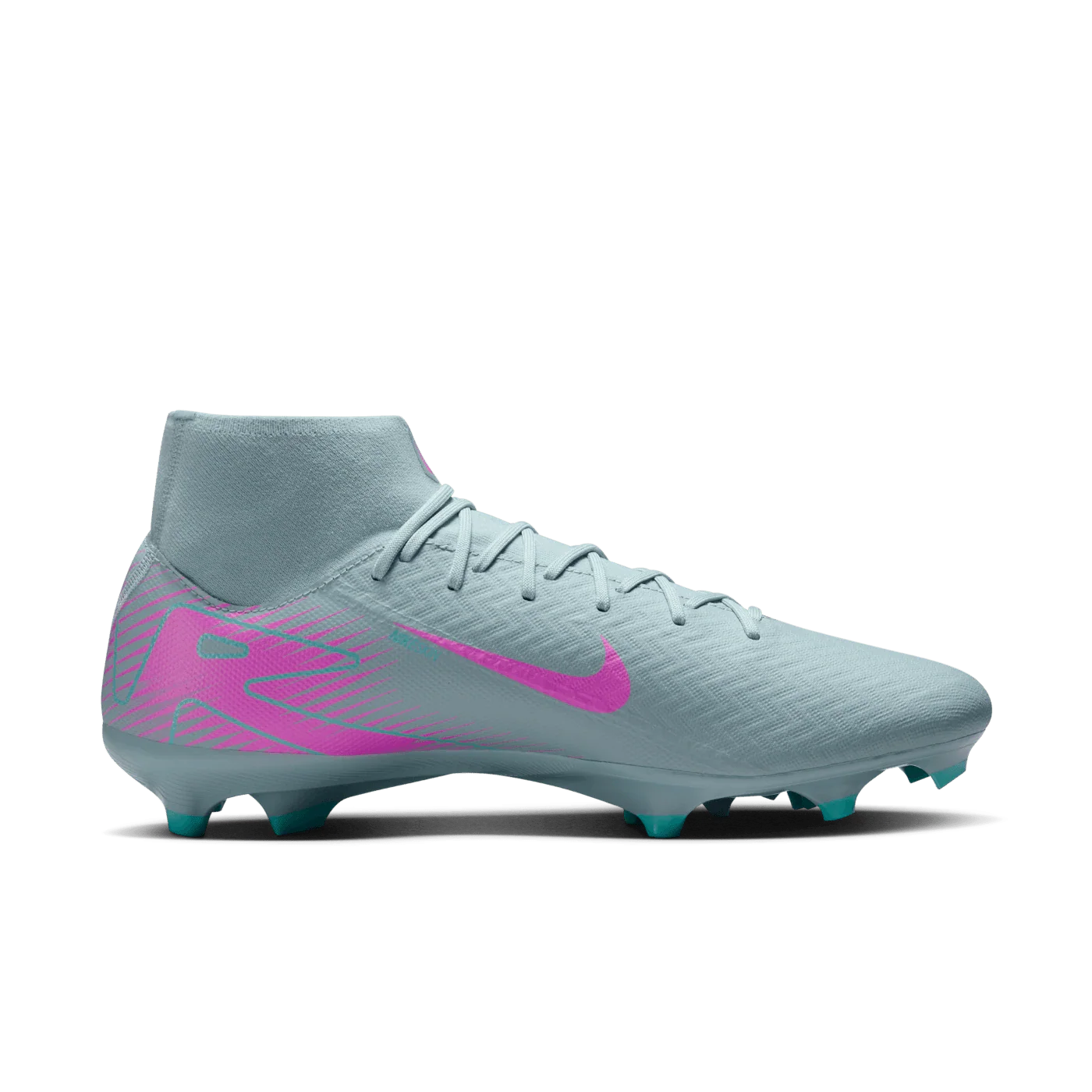 Nike Zoom Mercurial Superfly 10 Academy FG MG Multi Ground Football Boots Ocean Cube Pink Blast