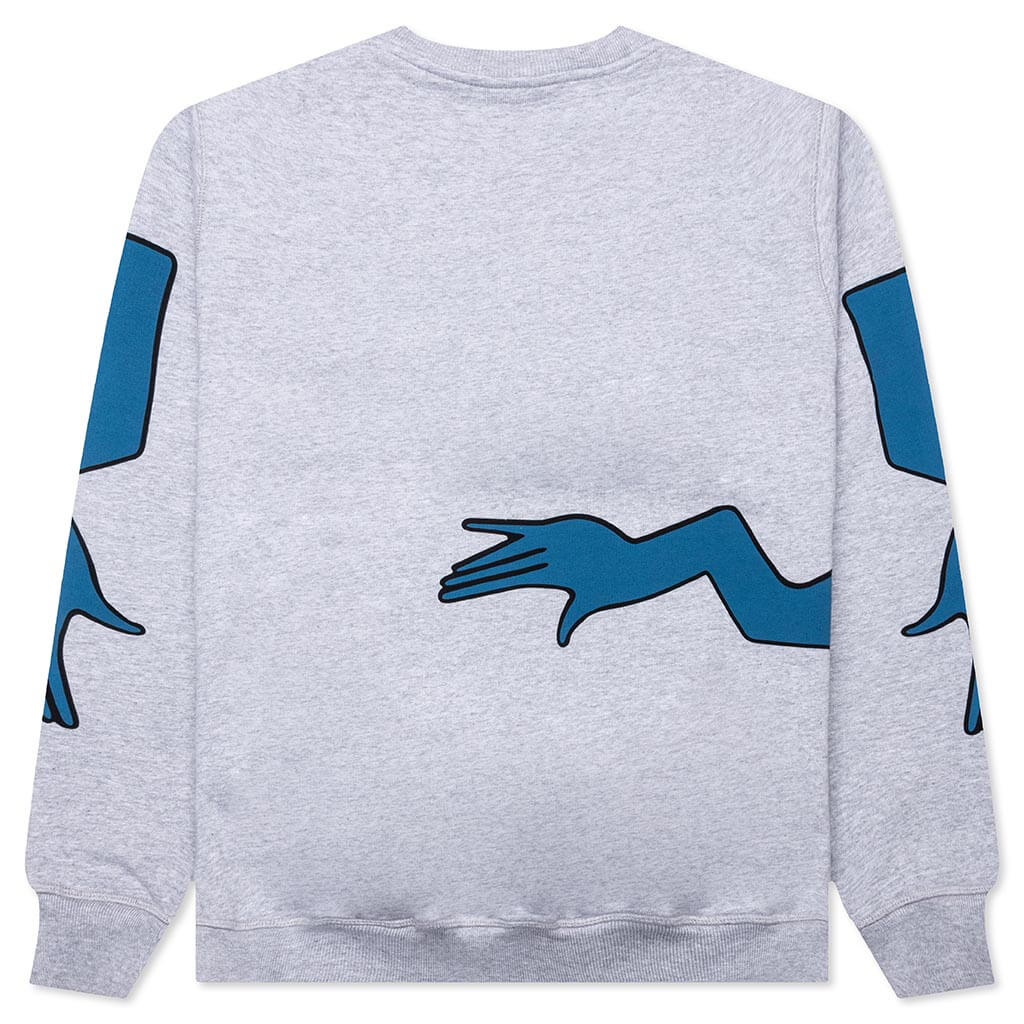 Early Grab Crewneck Sweatshirt Heather Grey