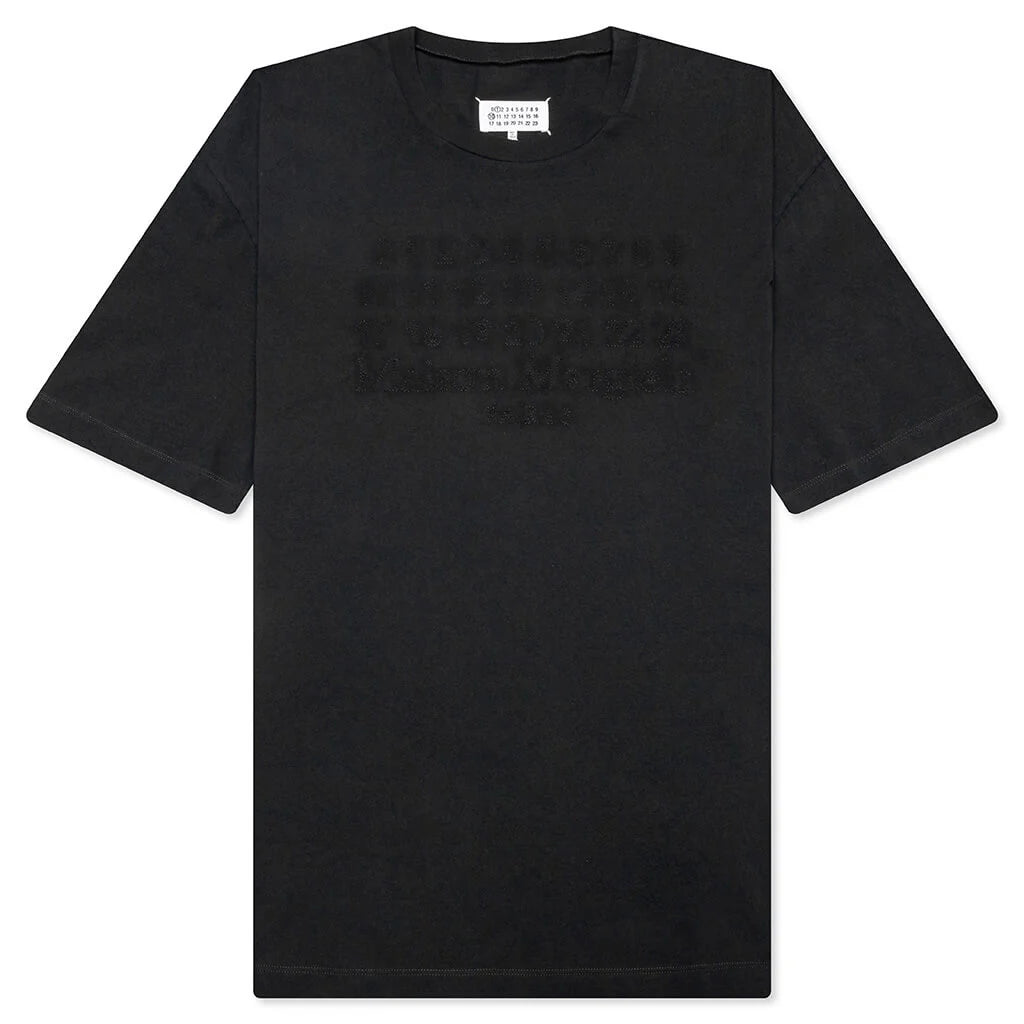 Glitch Logo T Shirt Washed Black