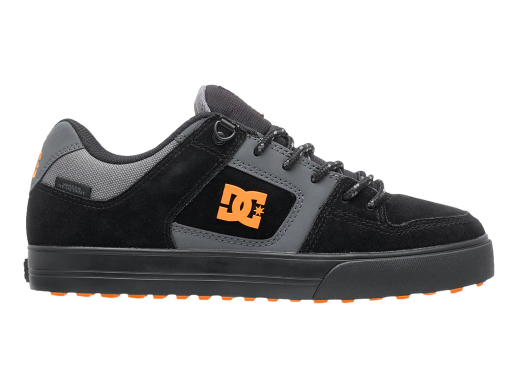 Tenis DC Shoes Pure WNT Gris Negro y Naranja para Hombre