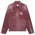 Synanon Cord Work Jacket Burgundy