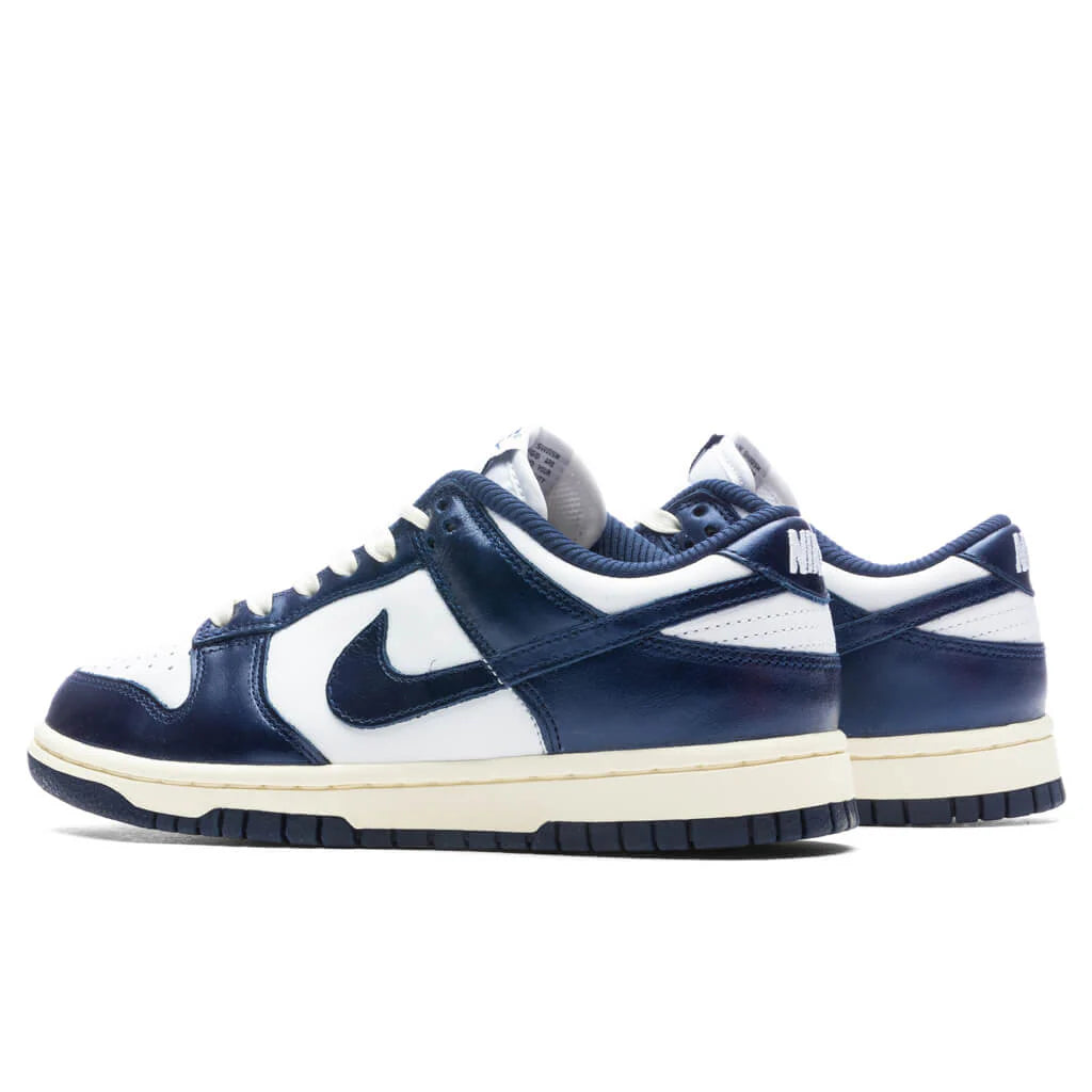 Womens Dunk Low Vintage Navy White Midnight Navy Coconut Milk