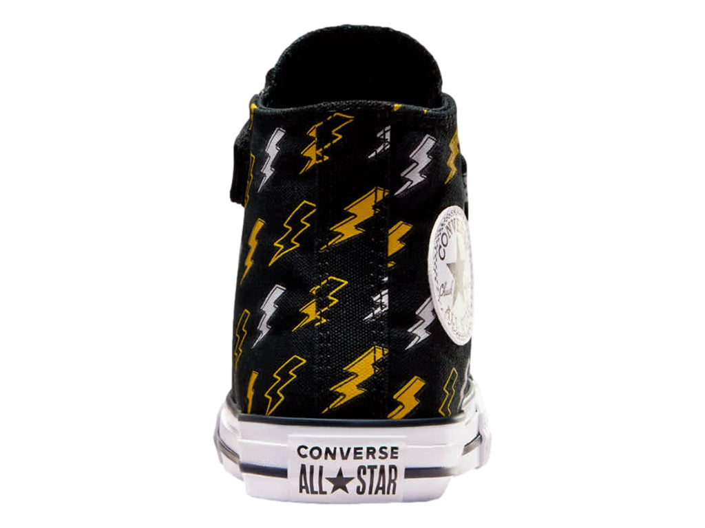 Tenis Converse Chuck Taylor All Star Electric Bolt Negro para Niño