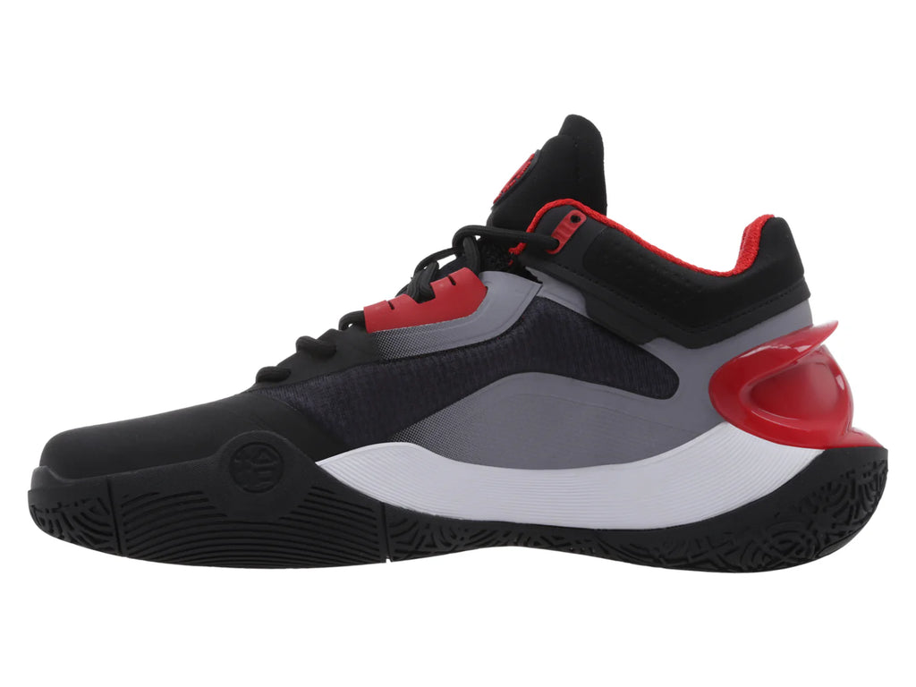 Tenis K SWISS Jumpshot Negro con Rojo para Hombre