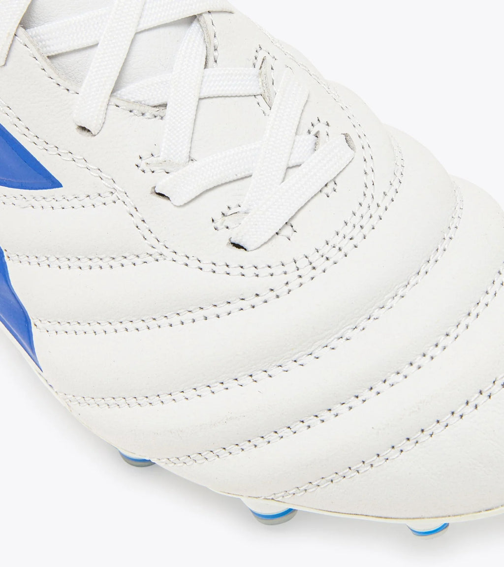 Diadora Brasil Elite 2 LT PT 12 FG Firm Ground Soccer Cleats White Blue