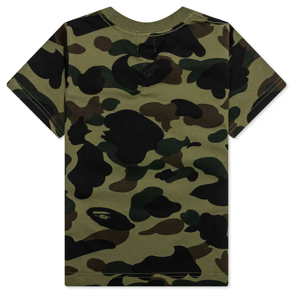Kids 1st Camo one Point Tee Green