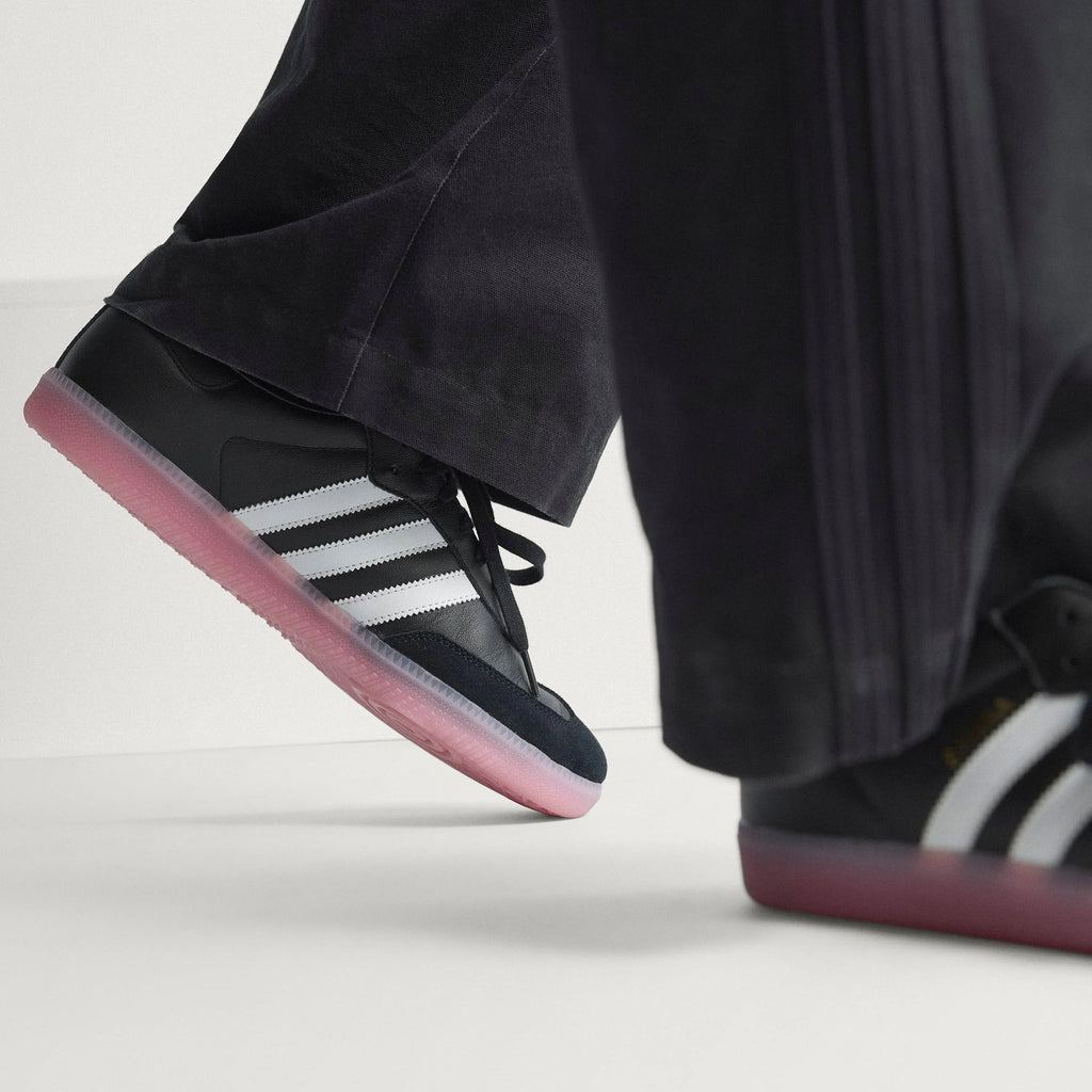 adidas Samba Juventus IN Mens Soccer Shoes Black White Pink