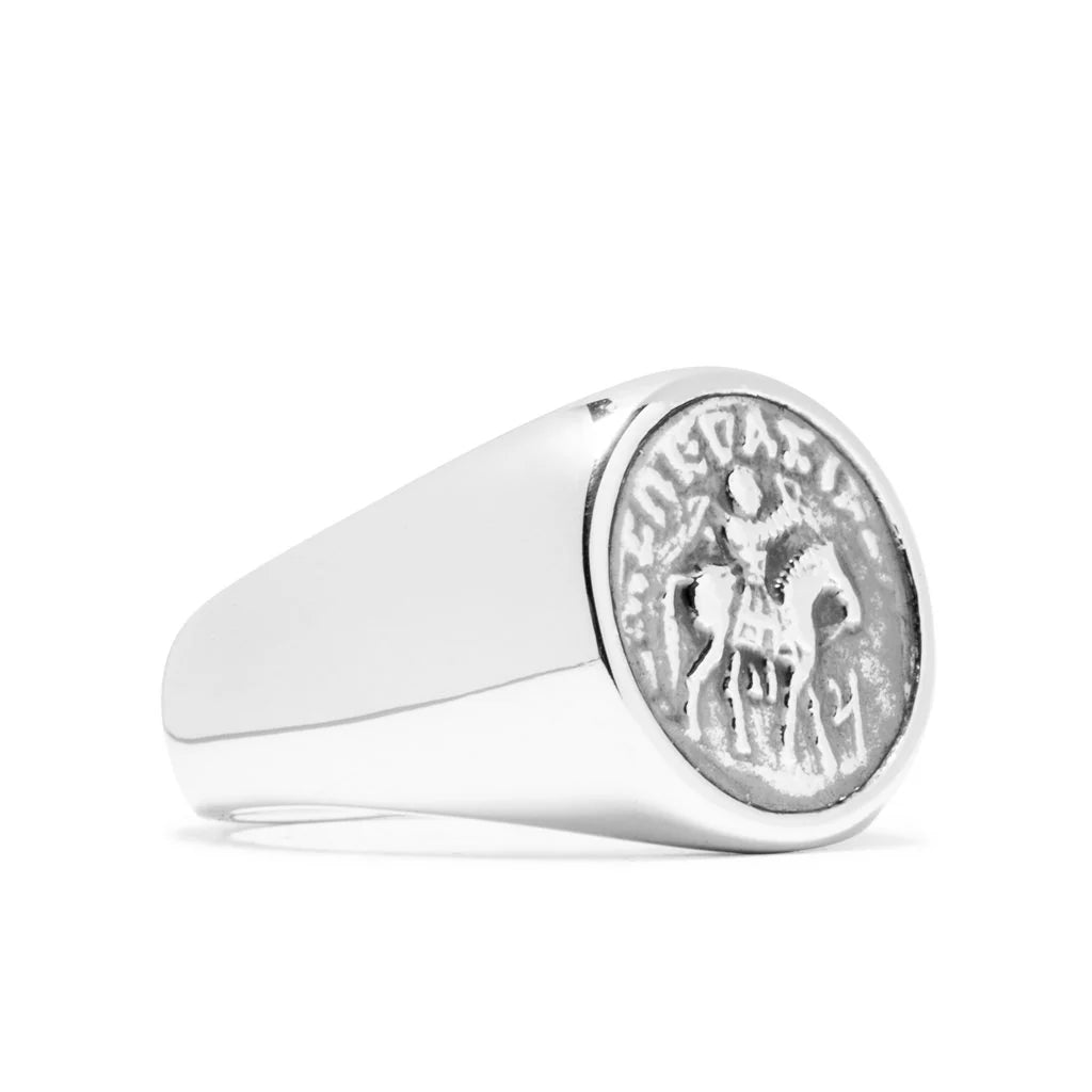 Coin Ring 925 Sterling Silver