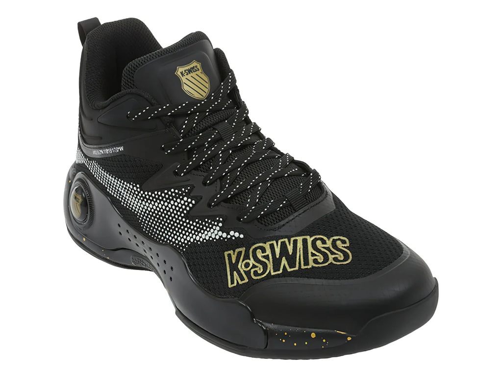 Tenis K SWISS Overtime Negro con Dorado para Hombre