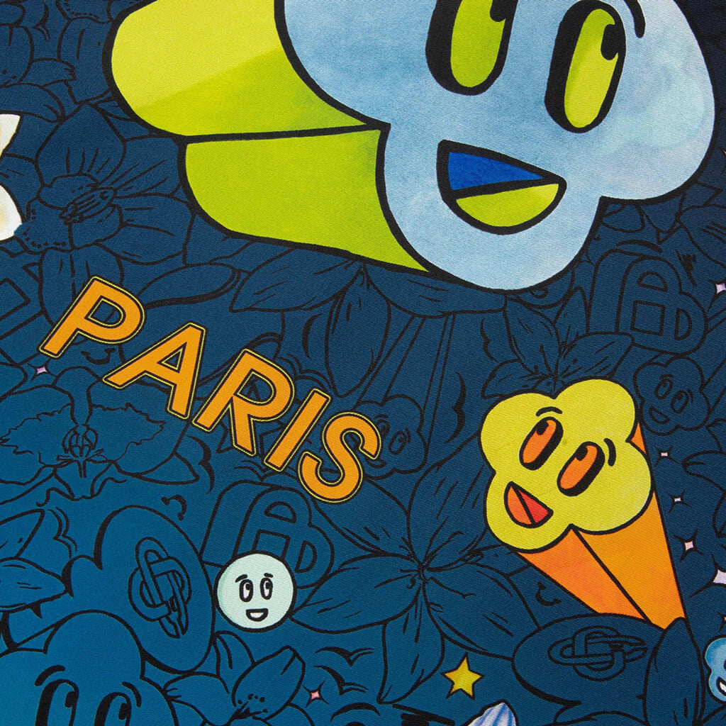 Collage DIcones Graphiques S S Silk Shirt Multicolour