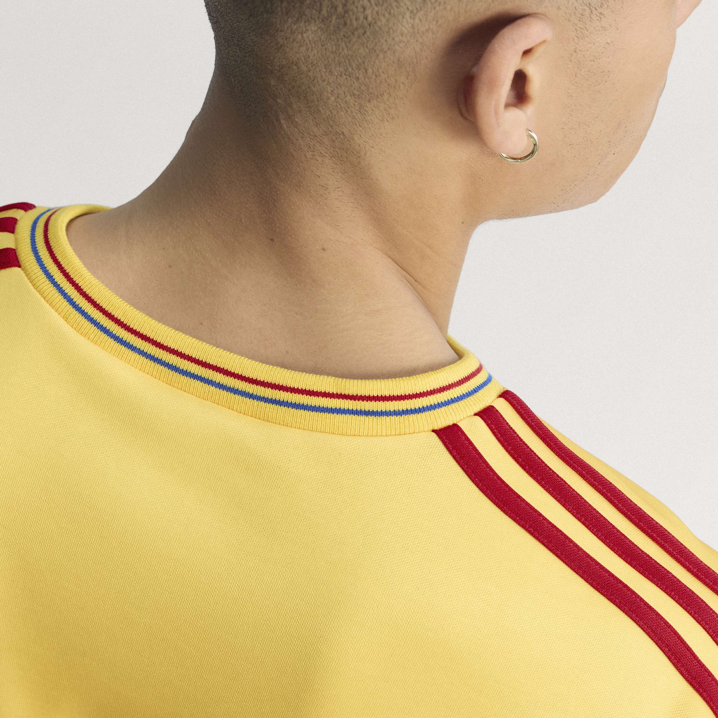 adidas Colombia Away Mens Soccer Jersey 1990 Gold