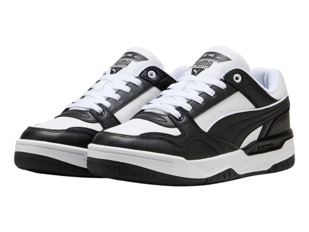 Tenis PUMA Rebound Retro Blanco y Negro para Hombre