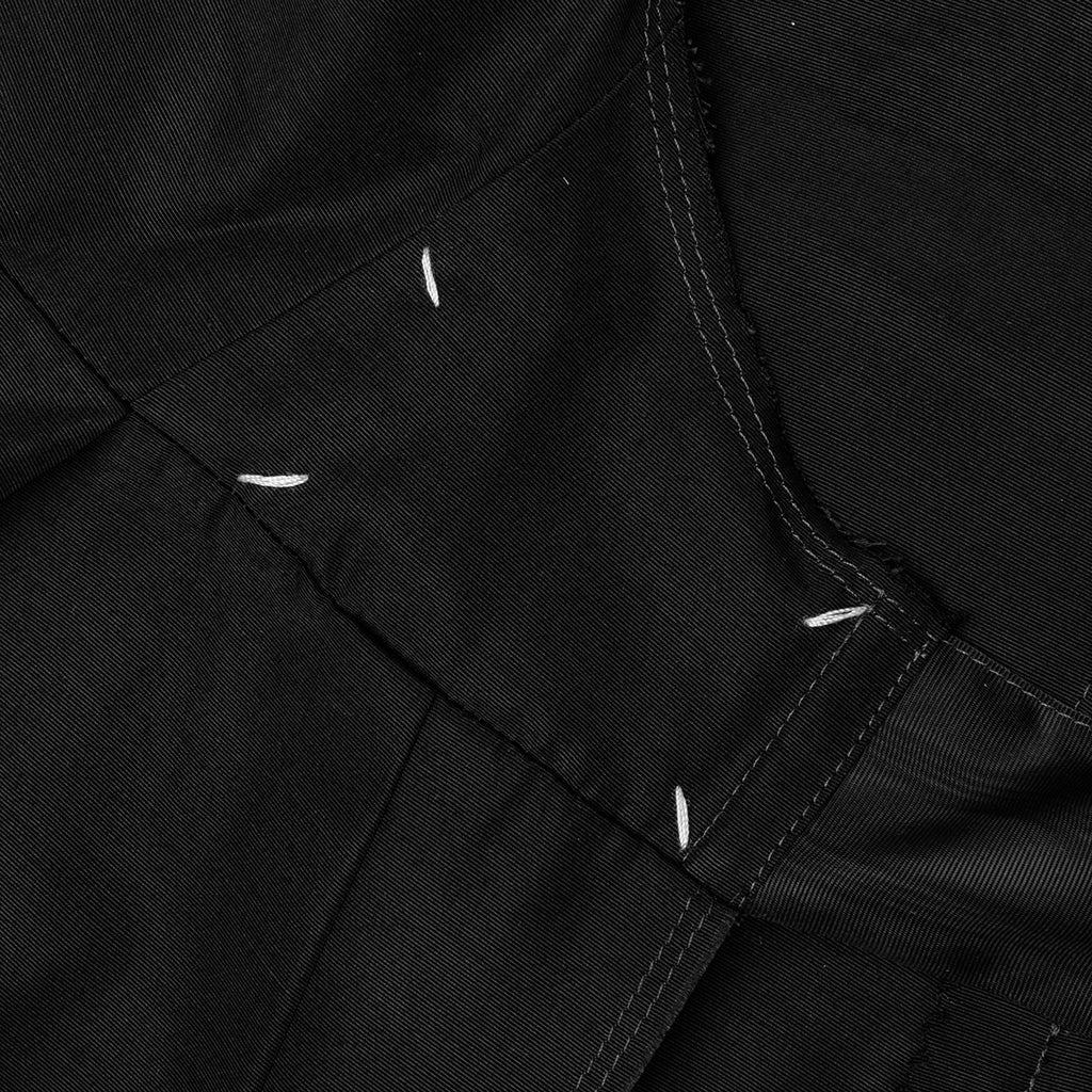 Silk Apron Stole Dress Black