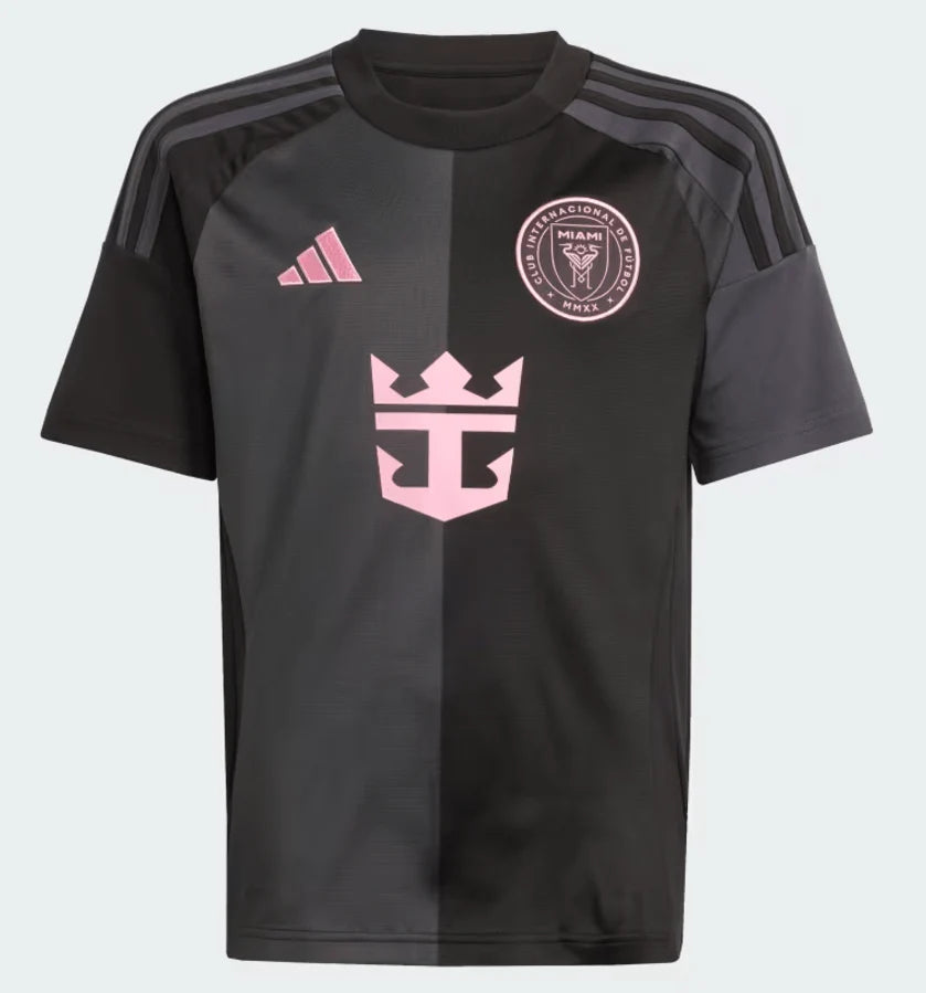 adidas Youth Inter Miami CF Messi Away Jersey 24 25 Black