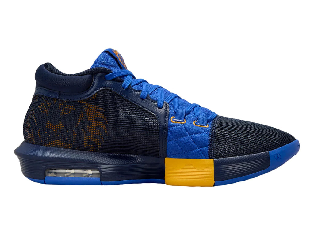Tenis Nike LeBron Witness VIII Azul Marino y Dorado para Hombre