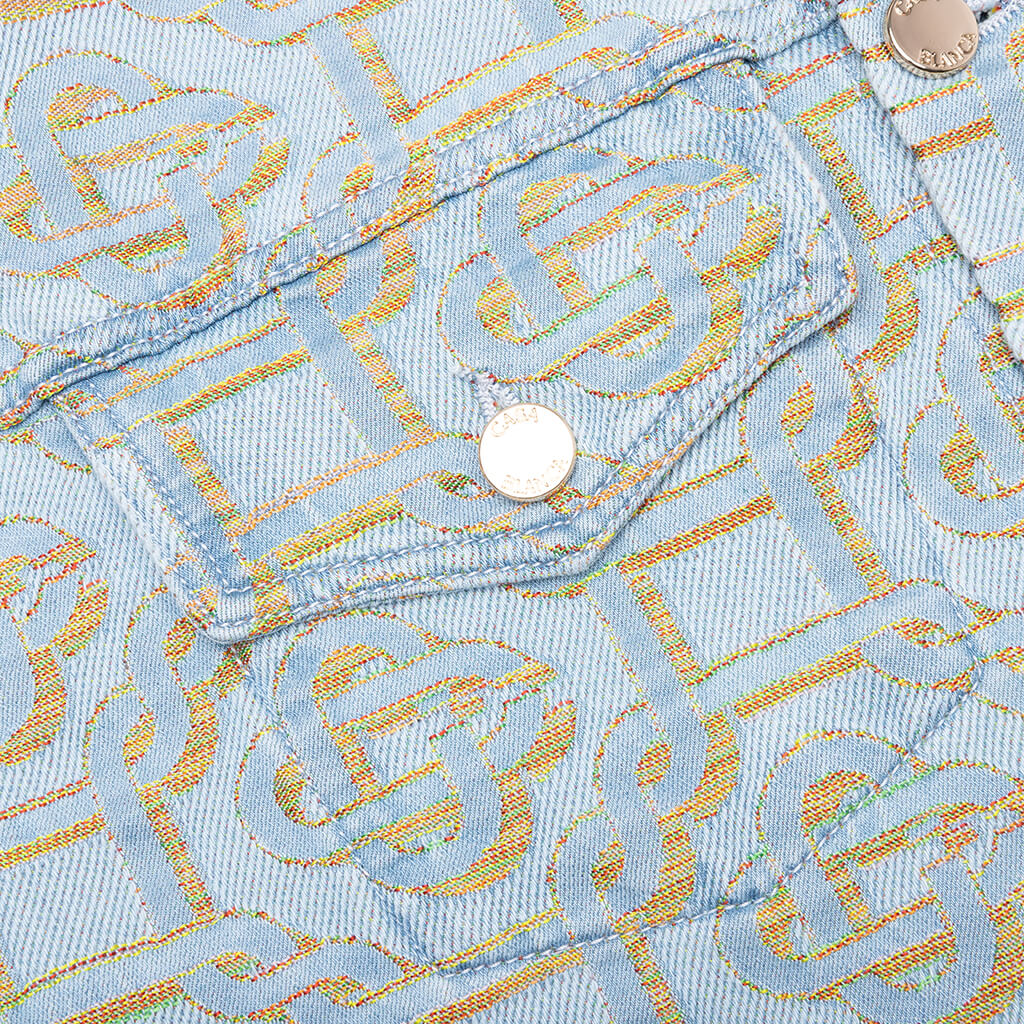 Monogram Denim Jacket Multi