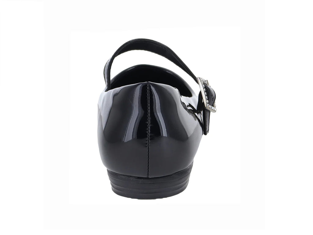 Zapatos Planos Ballerina Negro Charol ROZE para Mujer
