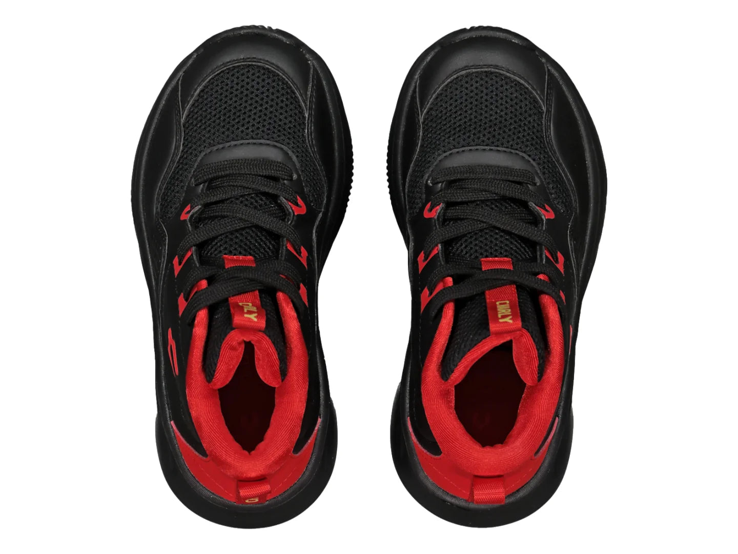 Tenis de Baloncesto Charly Negro y Rojo para Niño