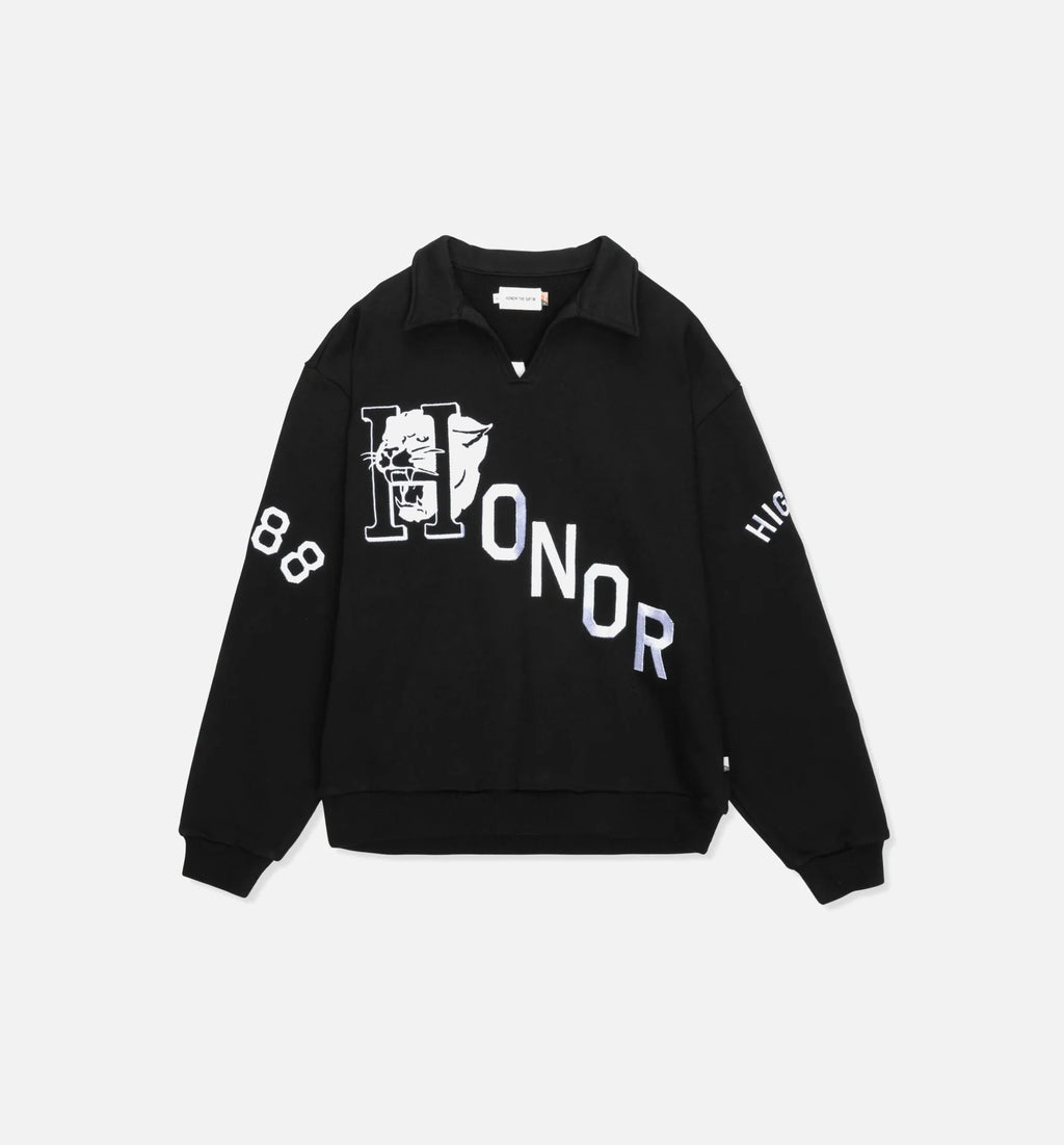 Mascot Henley Mens Sweater Black