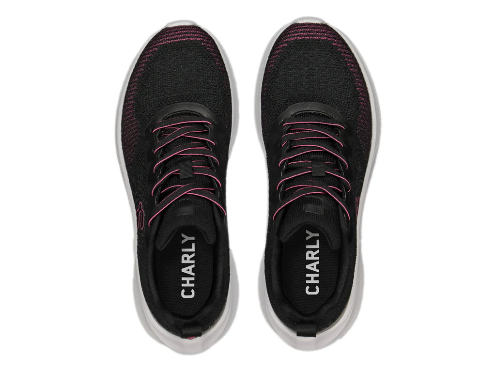 Tenis Charly Negro con Fucsia para Mujer