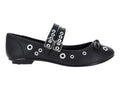 Zapatos Flats Moleca Negros para Mujer