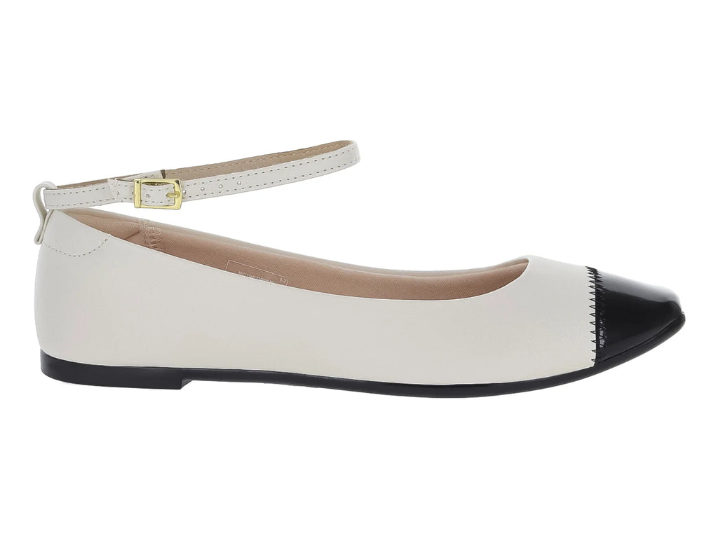 Zapatillas Moleca Blanco y Negro para Mujer