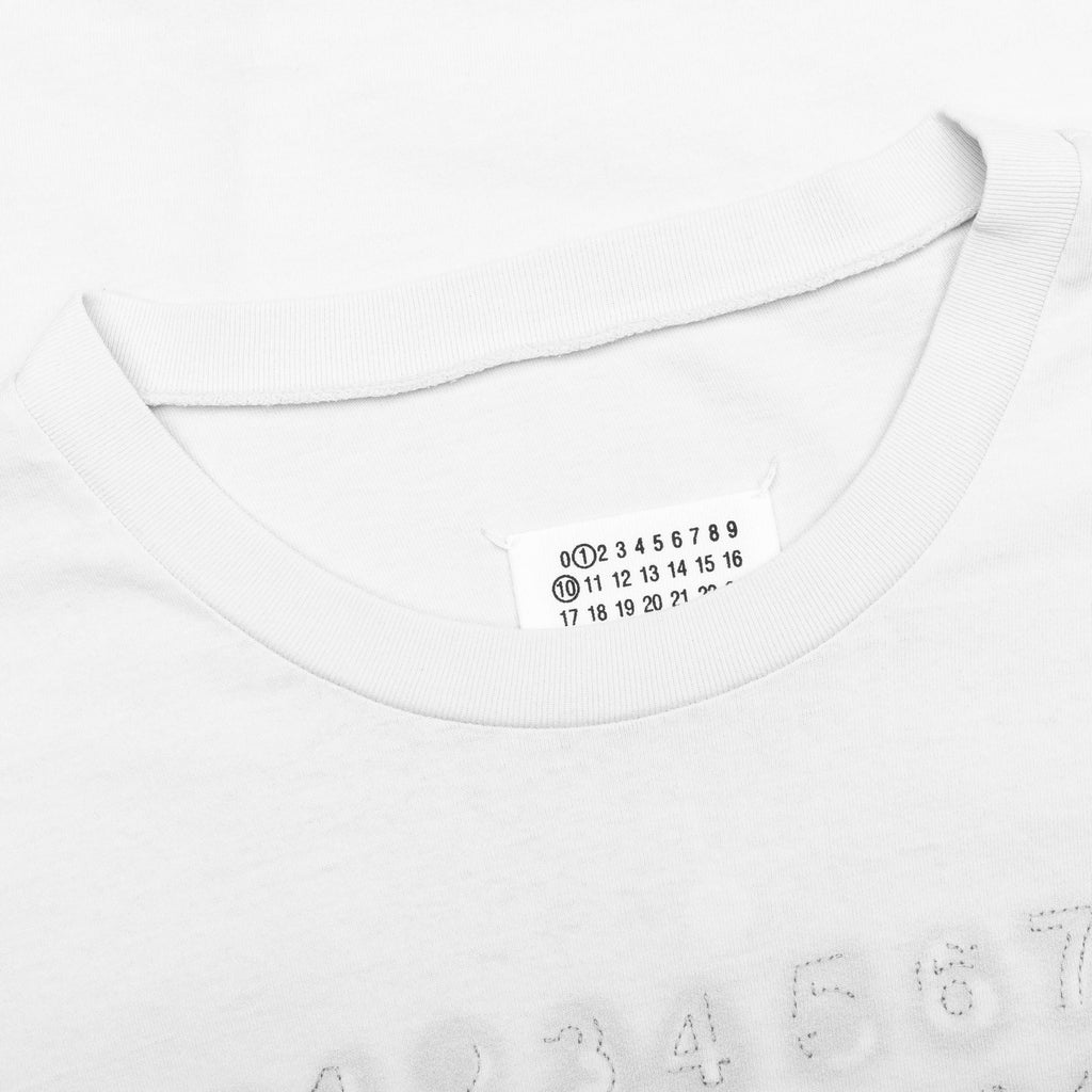 Embroidered Logo T Shirt Ecru
