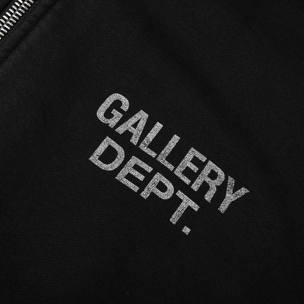 Contrast Panel Sweatshirt Washed Black Heather Grey