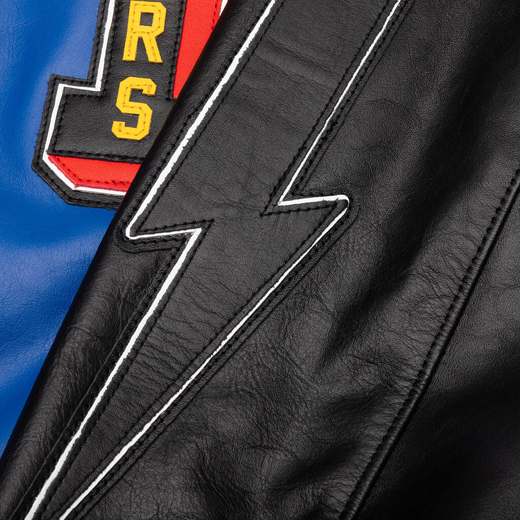 Saint Michael x Denim Tears Holy Grail Varsity Jacket Blue