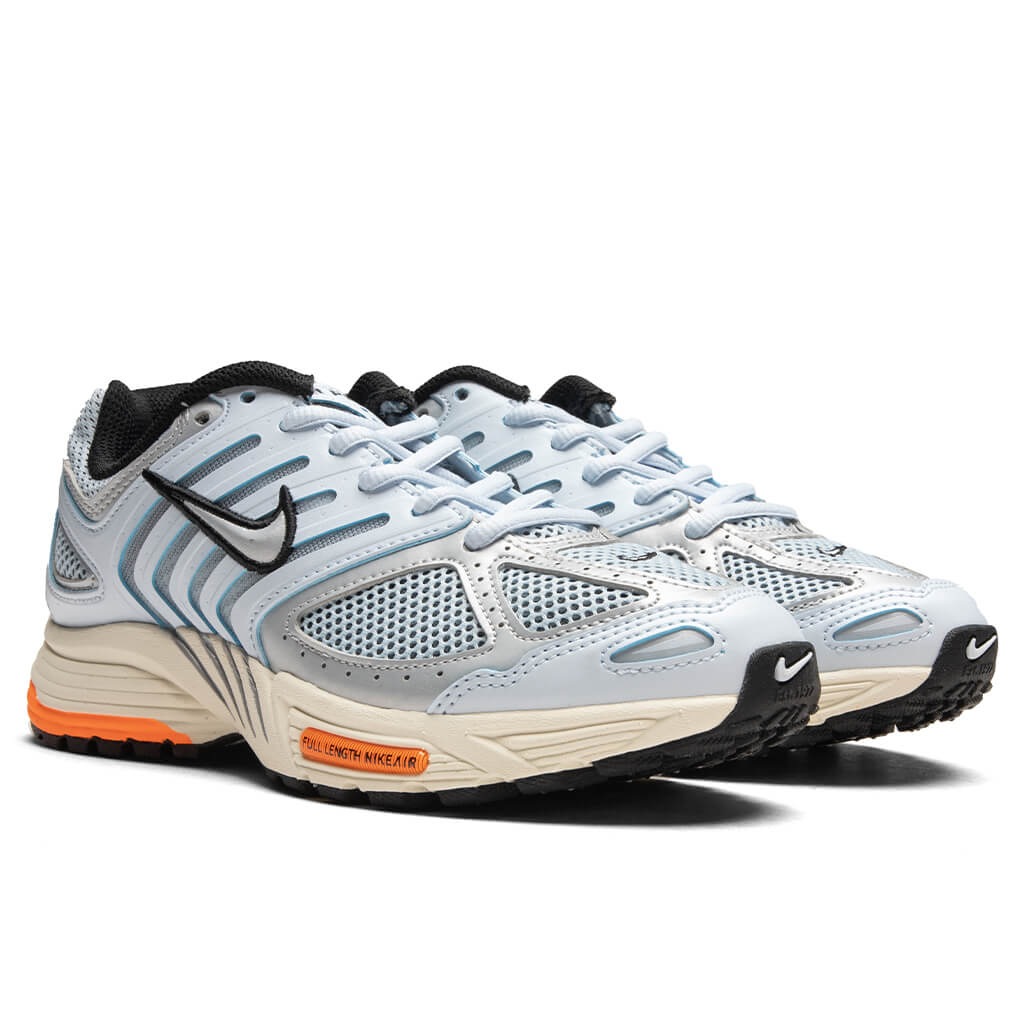 Womens Air Pegasus 2005 Blue Tint Metallic Platinum Total Orange
