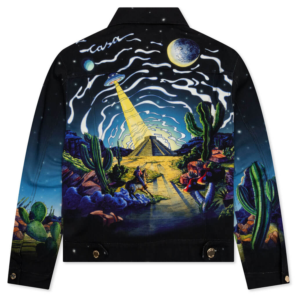 Cowboy De LEspace Classic Denim Jacket Printed Denim