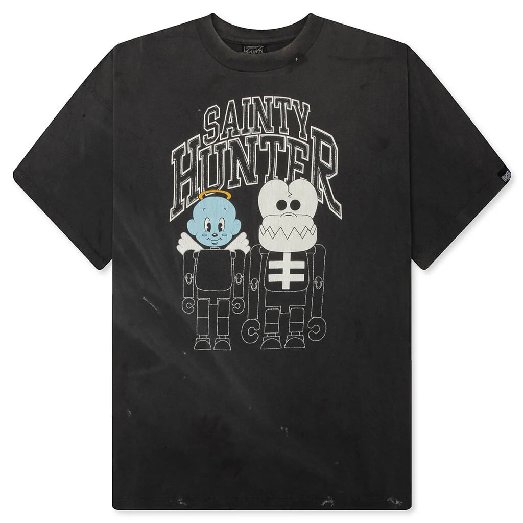 Saint M6 x Bounty Hunter Skull KBaby M S S Tee Black