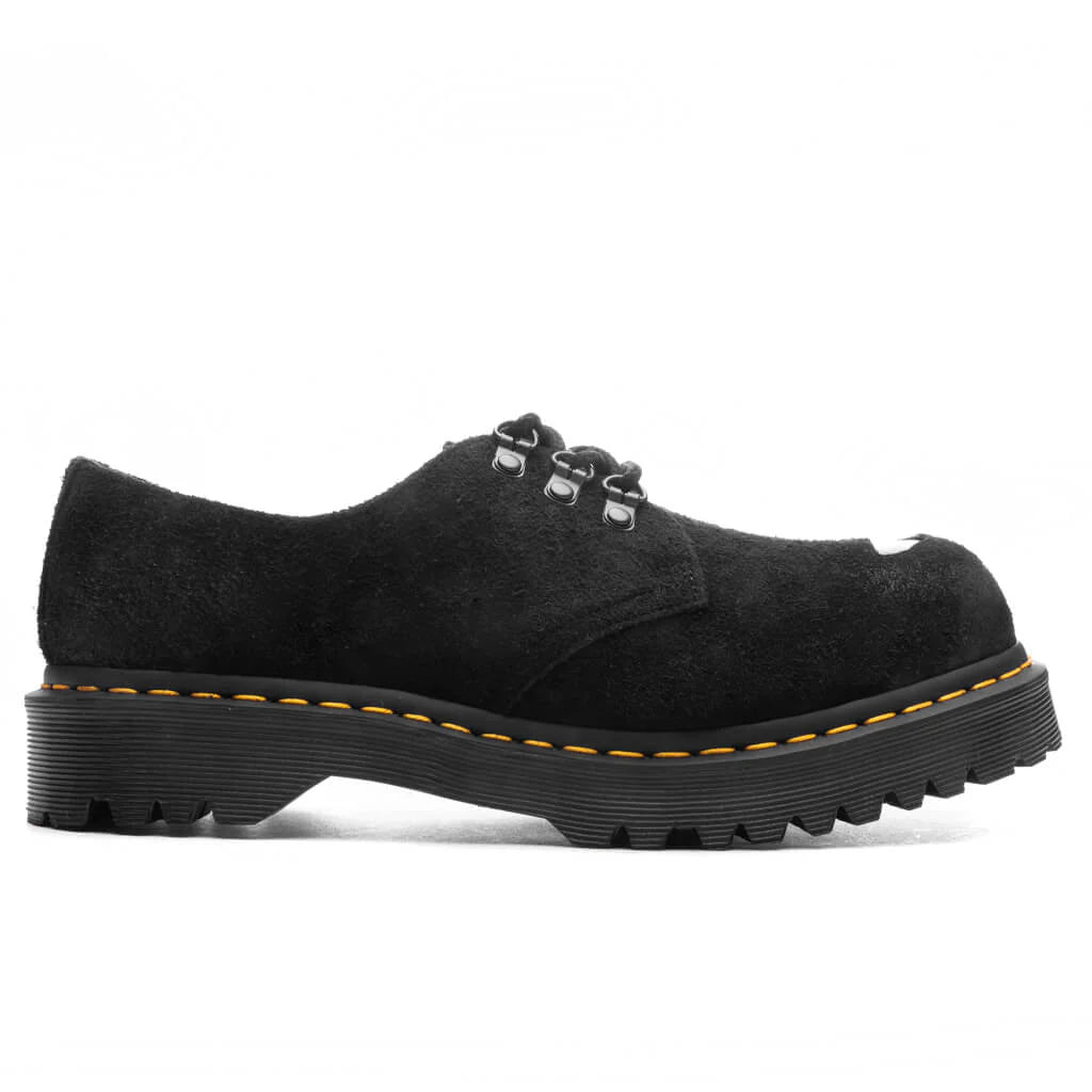 1461 St Hairy Suede Black