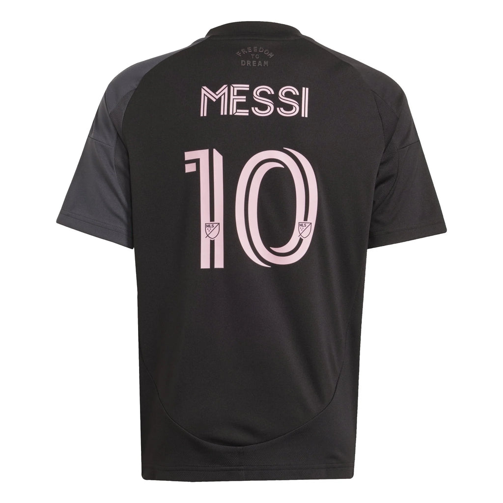 adidas Youth Inter Miami CF Messi Away Jersey 24 25 Black