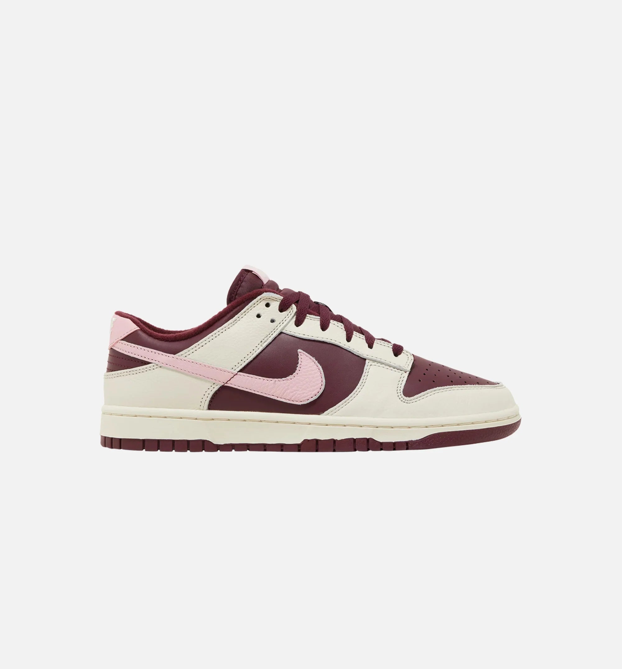 Dunk Low Valentines Day Mens Lifestyle Shoe Pale Ivory Medium Soft Pink Night Maroon Limit One Per Customer
