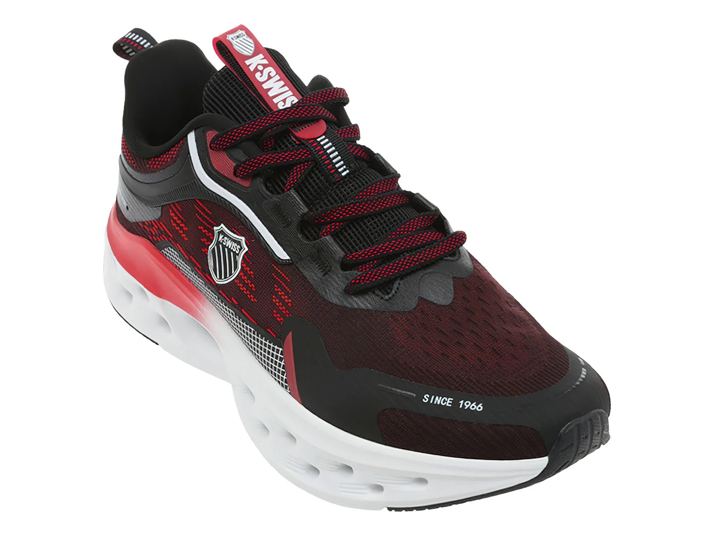 Tenis K Swiss Atreux Negro y Rojo para Hombre